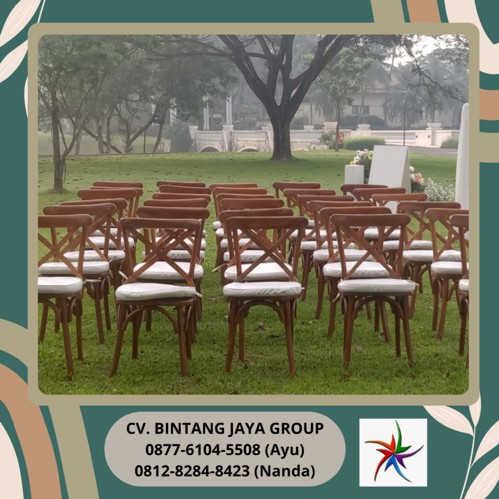 Rental Kursi Silang Crossback Area Depok
