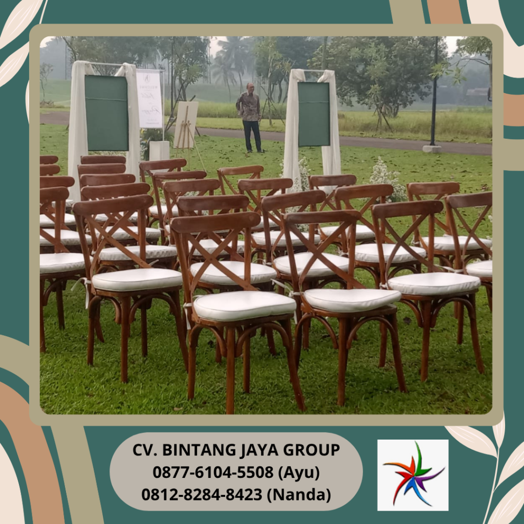 Rental Kursi Silang Crossback Area Depok