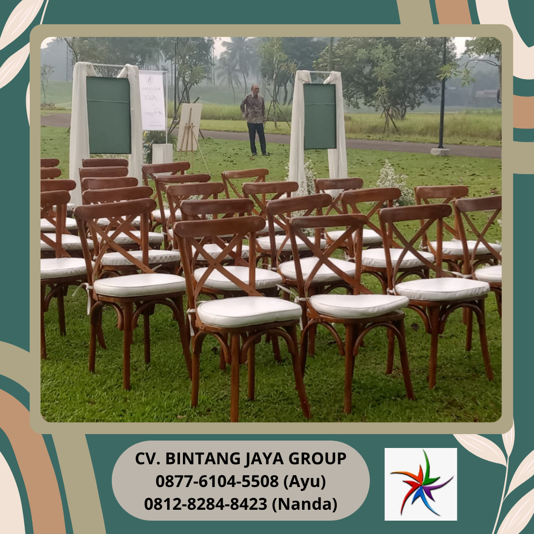 Rental Kursi Silang Crossback Area Depok