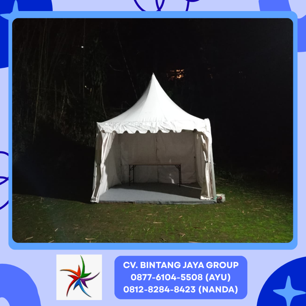 Sewa Tenda Kerucut,Meja,Kursi Area Bogor