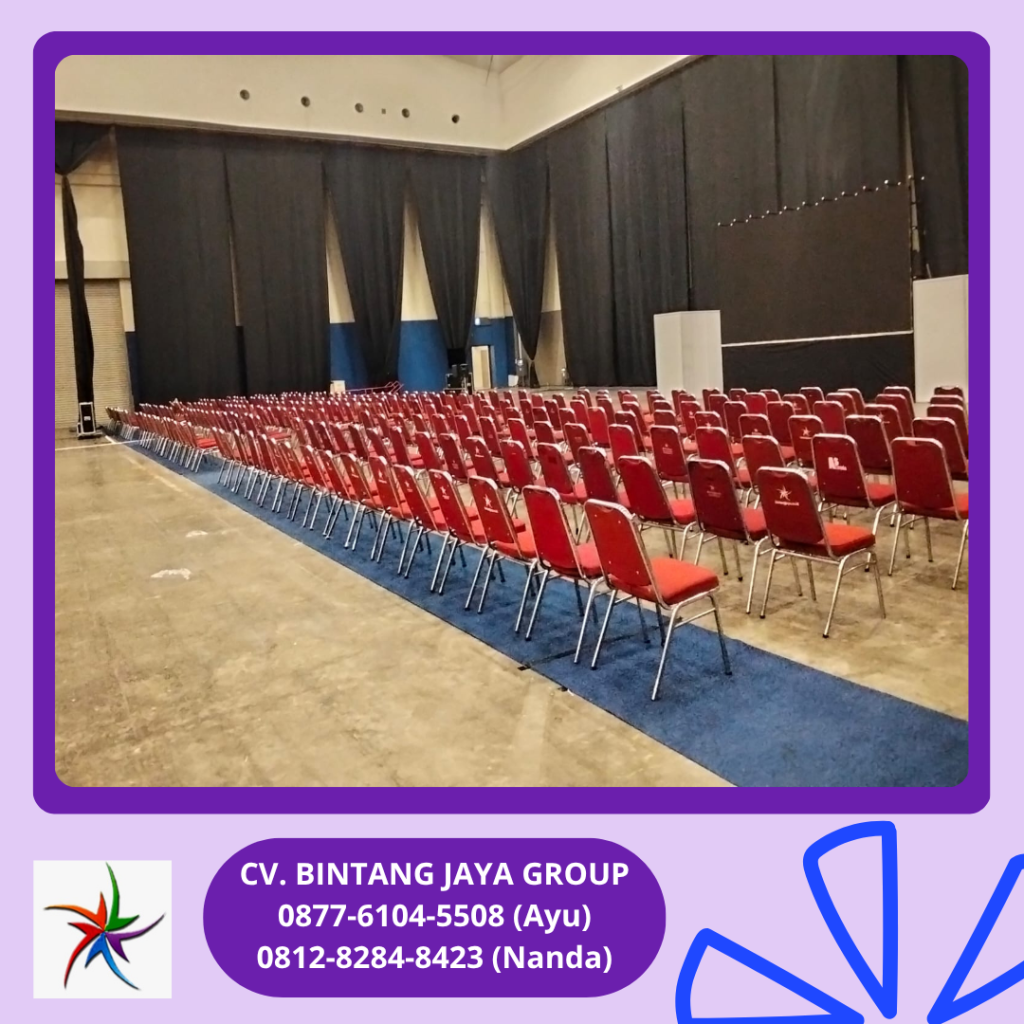 Rental Kursi Futura Polos Warna Merah Tangerang