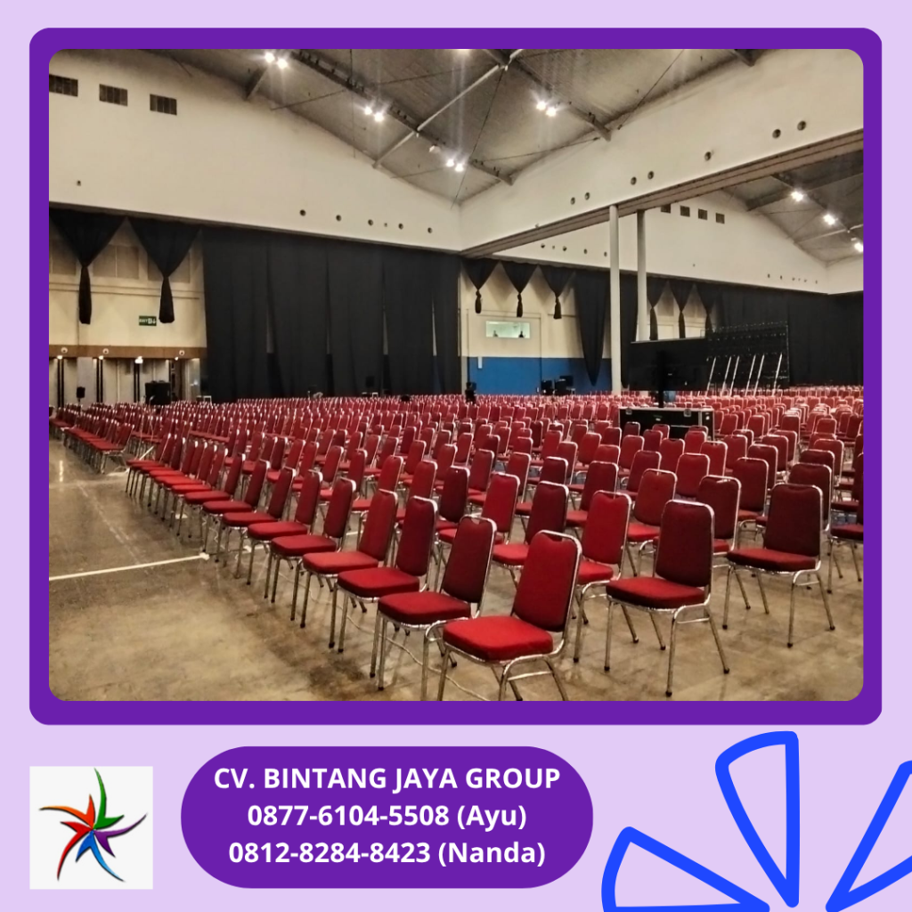 Rental Kursi Futura Polos Warna Merah Tangerang