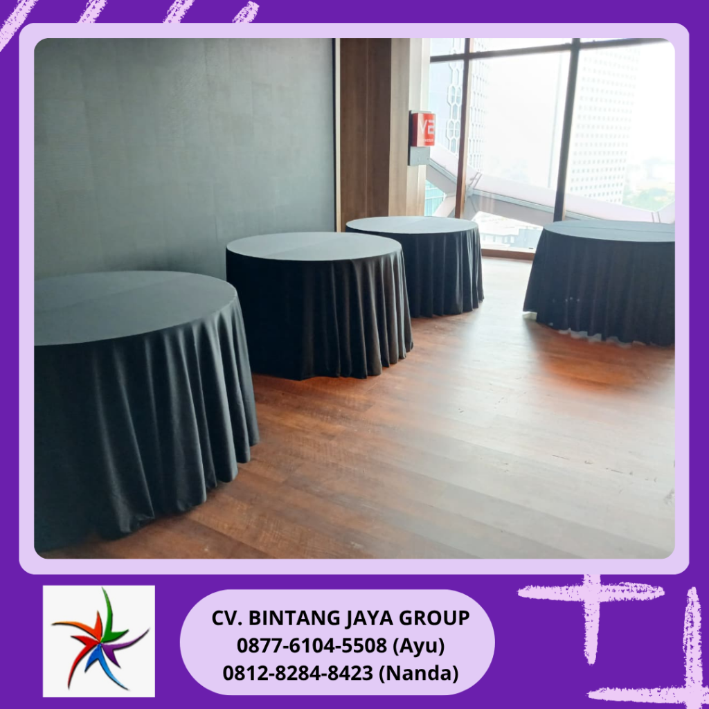 Rental SARUNG KURSI,TAPLAK MEJA Aneka Warna Jakarta