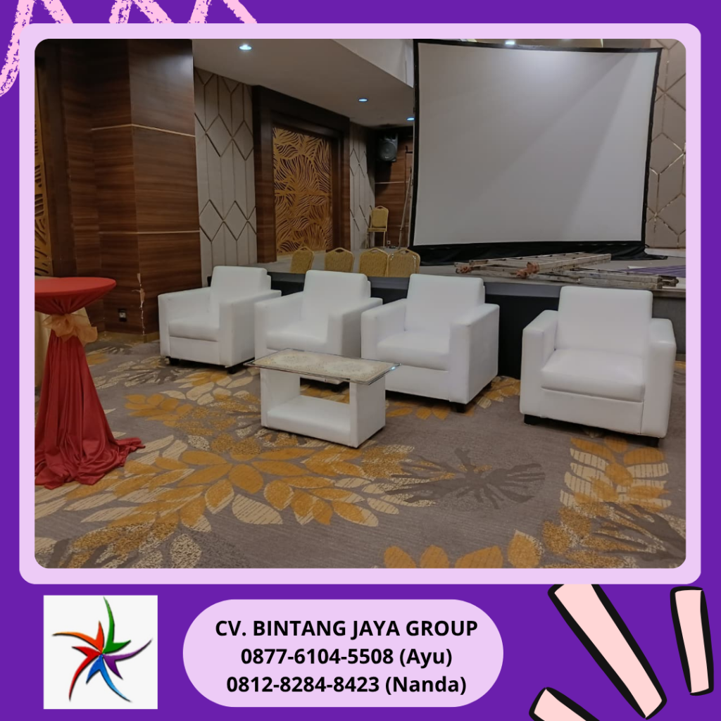 Sewa SOFA,MEJA VIP KACA EVENT Lippo Kuningan Jakarta Selatan