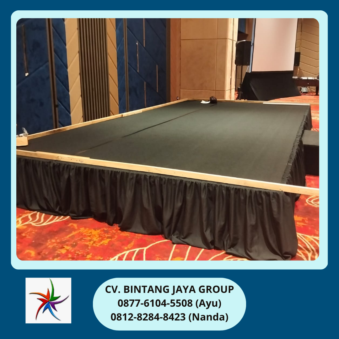 Rental Panggung Karpet Hitam Dan Tangga Jakarta Timur