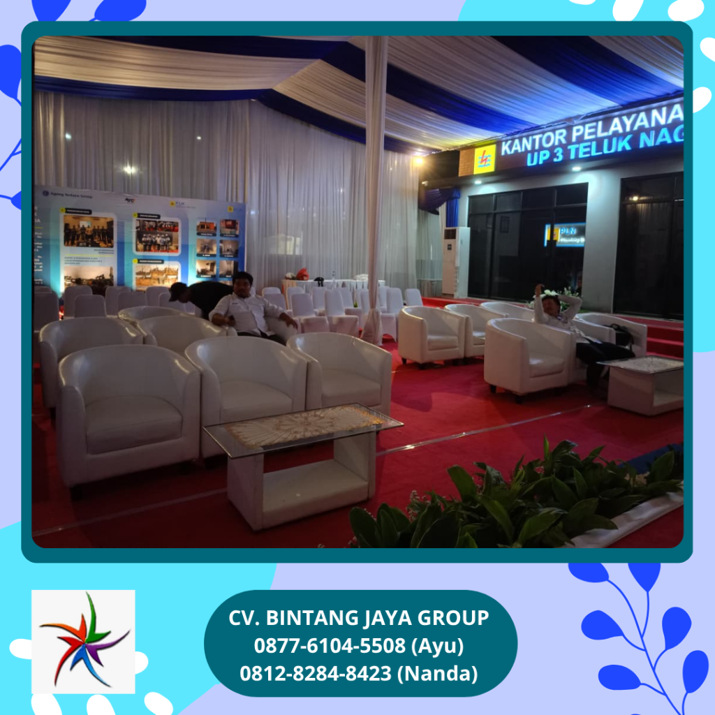Jasa Sewa Sofa Oval Putih PIK 2