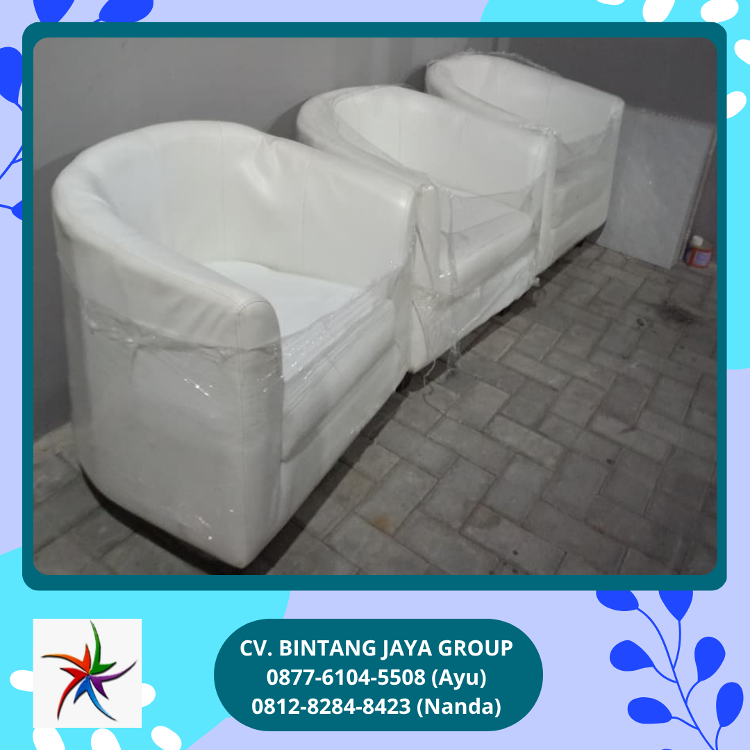 Jasa Sewa Sofa Oval Putih PIK 2