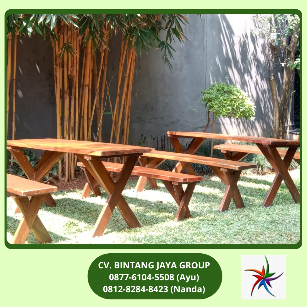Rental Bangku Dan Meja Taman Kayu Tangerang