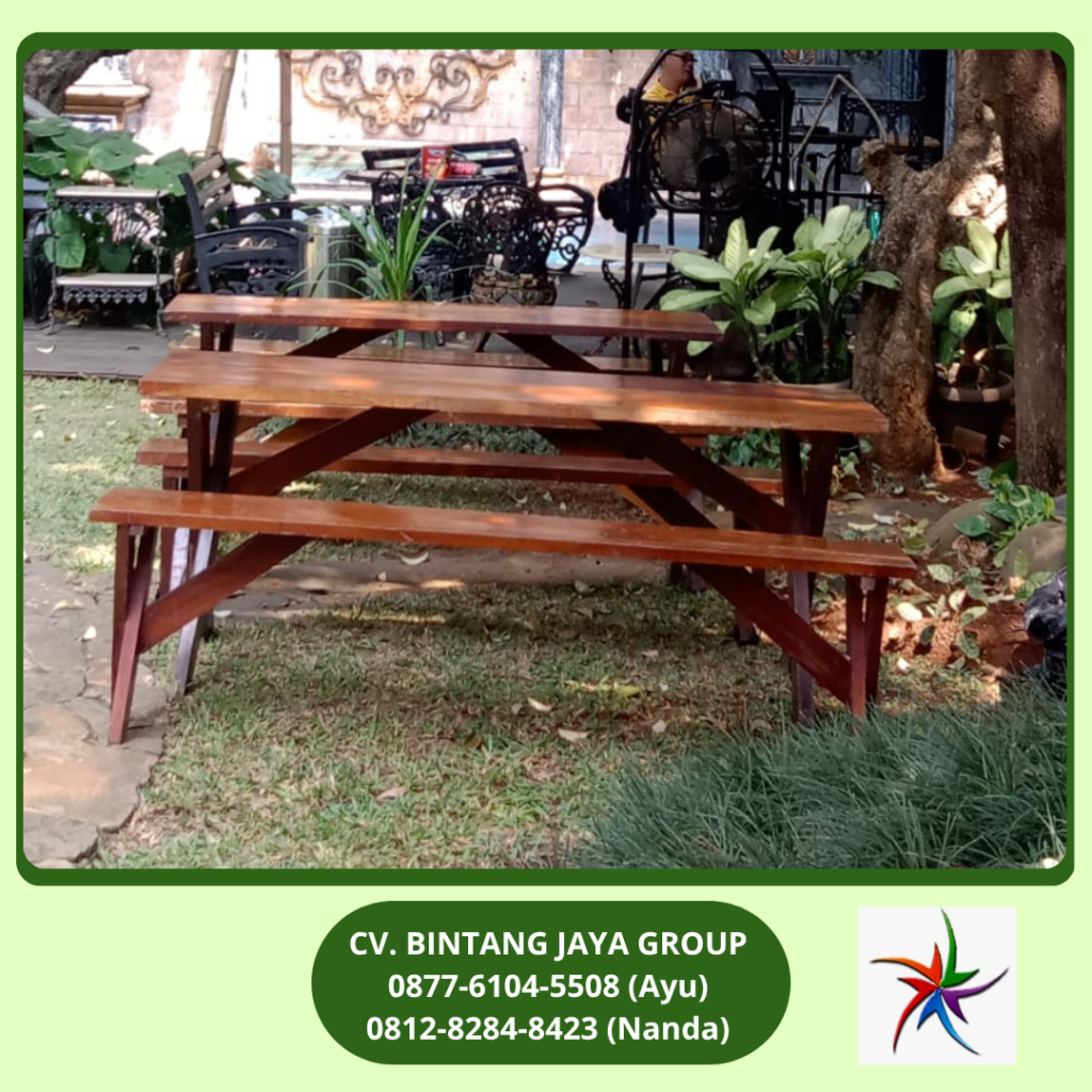 Rental Bangku Dan Meja Taman Kayu Tangerang