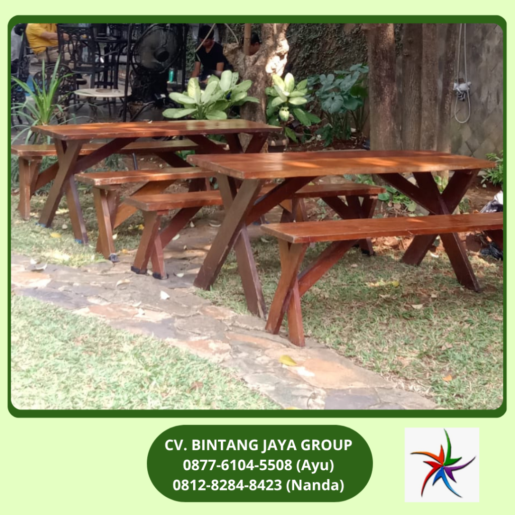 Rental Bangku Dan Meja Taman Kayu Tangerang
