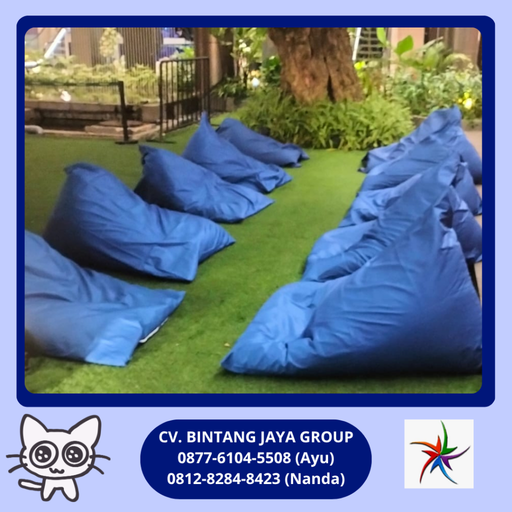 Sewa Beanbag Empuk Warna Biru Tangerang
