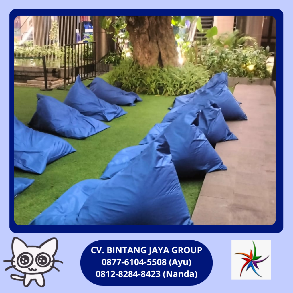 Sewa Beanbag Empuk Warna Biru Tangerang