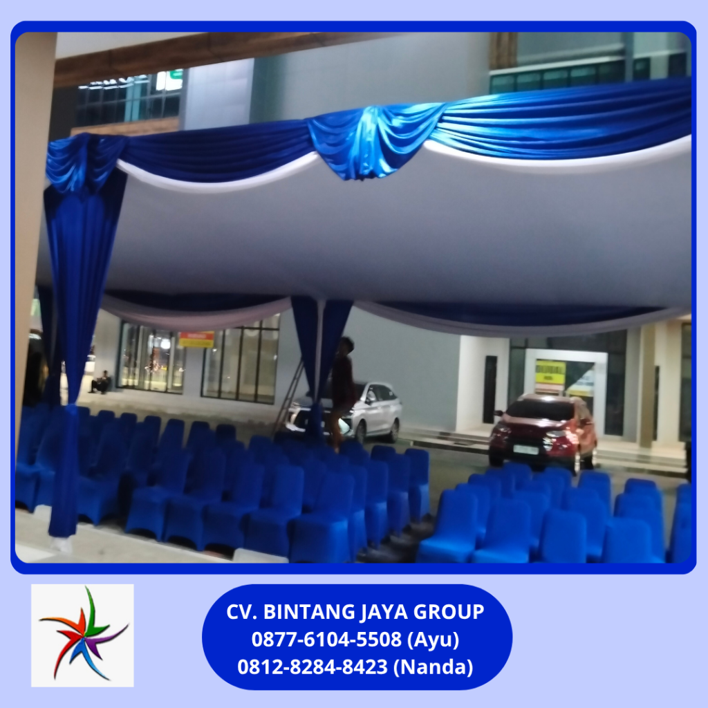 Sewa Tenda Plafon Poni Biru Event Summarecon Bekasi