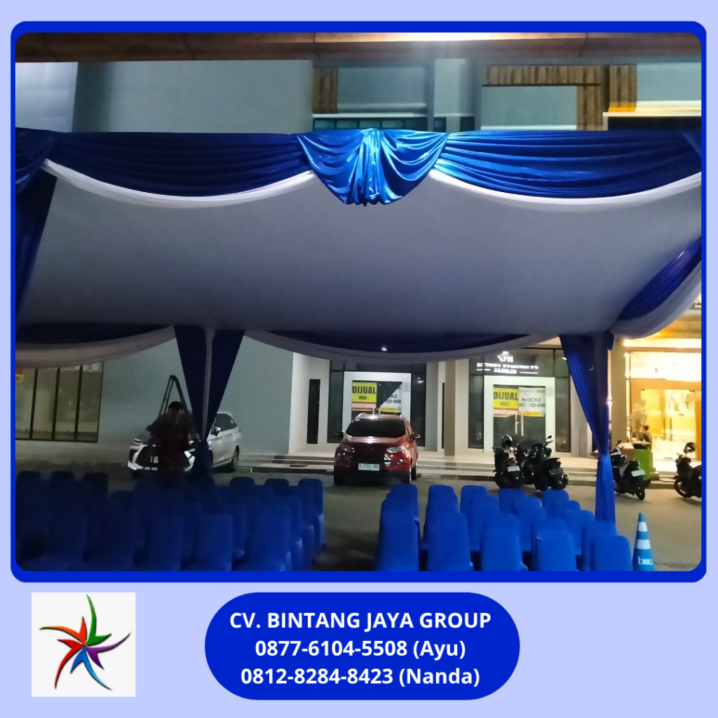 Sewa Tenda Plafon Poni Biru Event Summarecon Bekasi