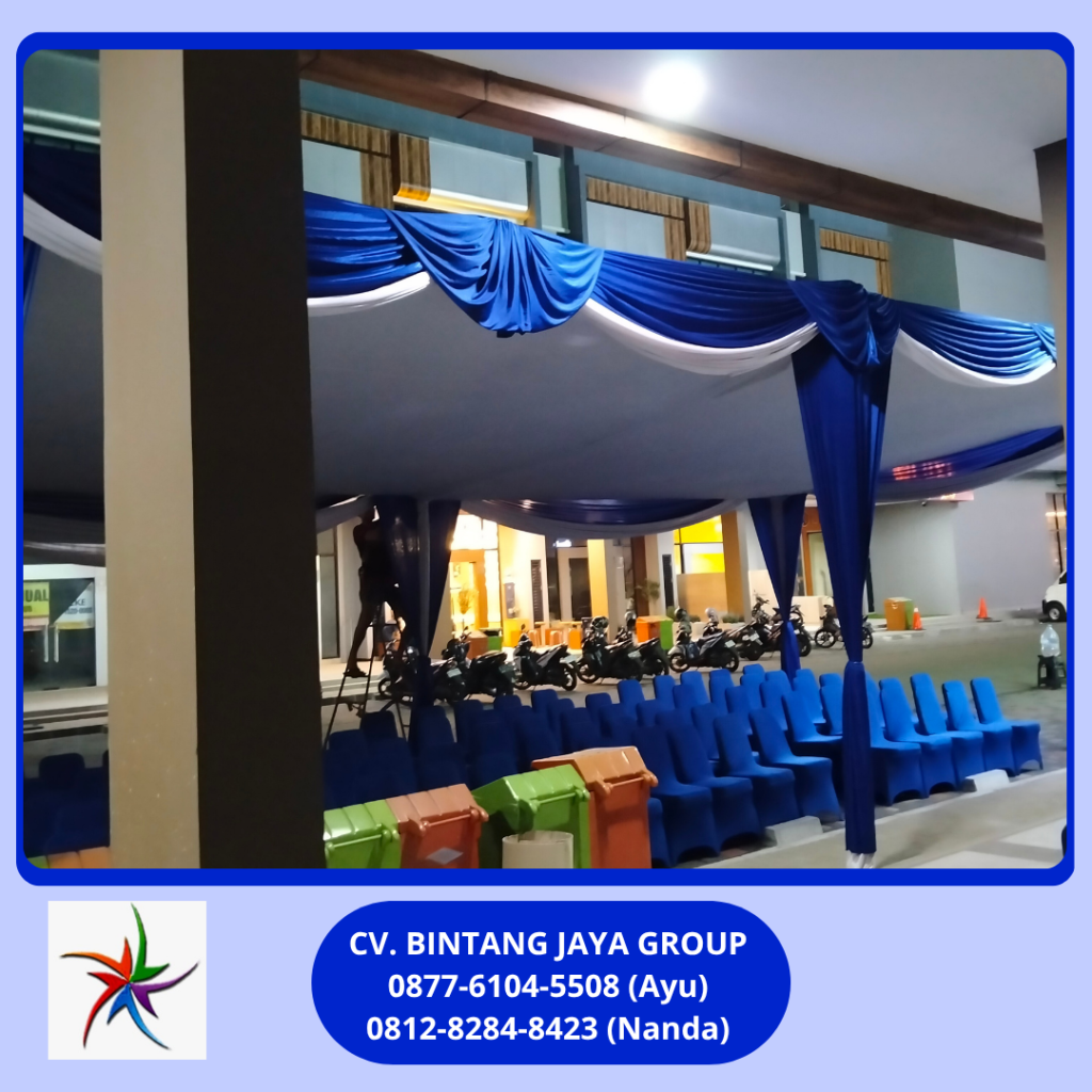 Sewa Tenda Plafon Poni Biru Event Summarecon Bekasi
