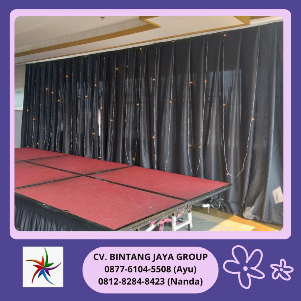 Sewa Tirai Hitam Starlight Gatot Subroto Jakarta Pusat