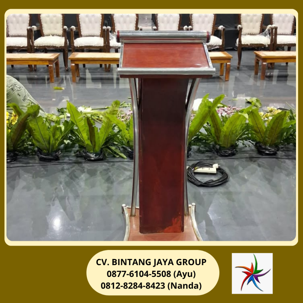 Rental Armchairs ,Meja VIP,Podium Cokelat Cibubur