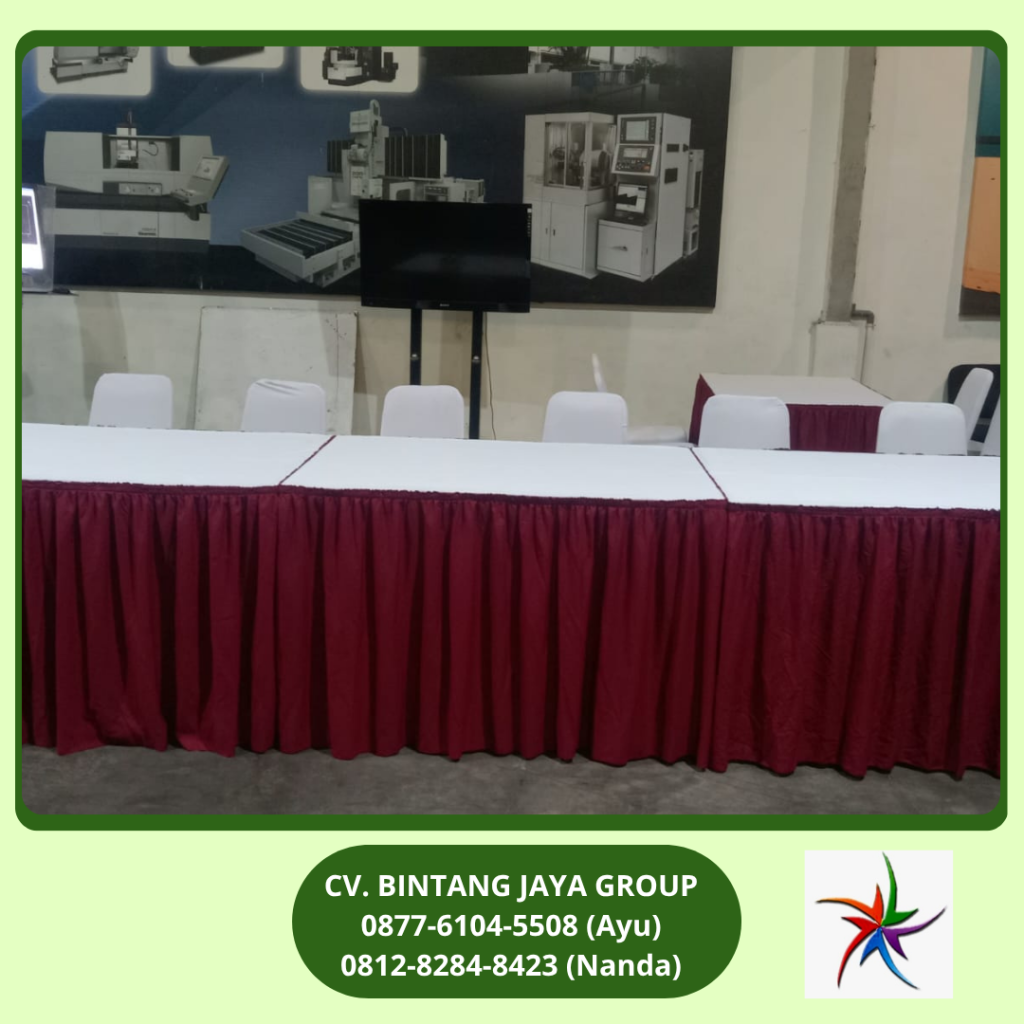 Rental Kotak Taplak Merah Putih Jakarta 0812-8284-8423