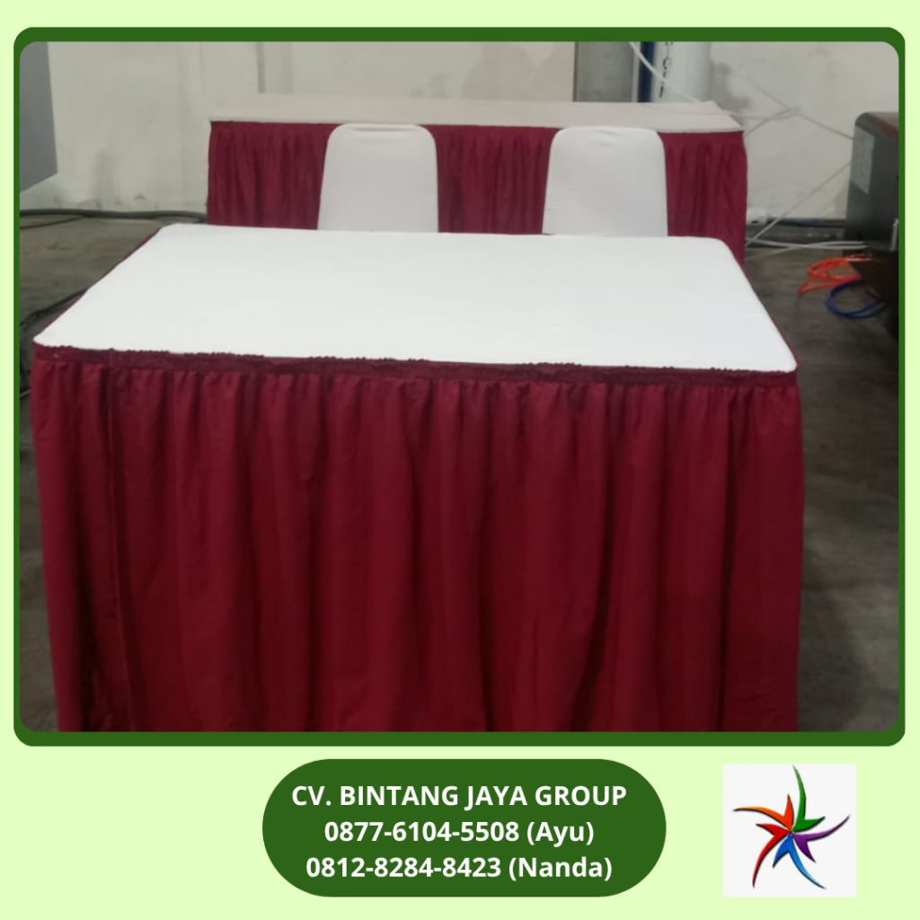 Rental Kotak Taplak Merah Putih Jakarta 0812-8284-8423