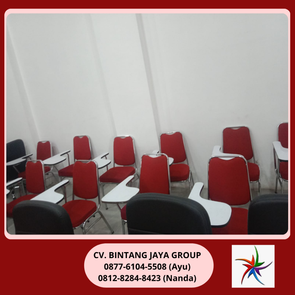 Rental Kursi Kuliah Merah Stainless Tangerang 0819-4713-6526
