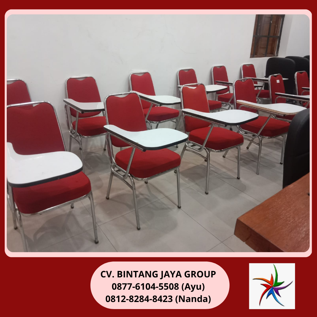 Rental Kursi Kuliah Merah Stainless Tangerang 0819-4713-6526