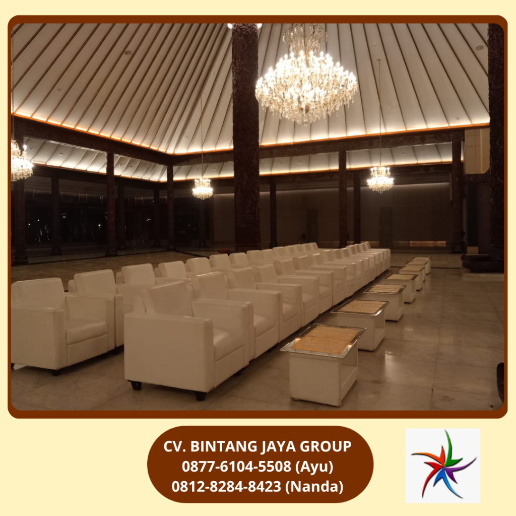 Rental Sofa Kotak Single Putih Bekasi 0819-4713-6526