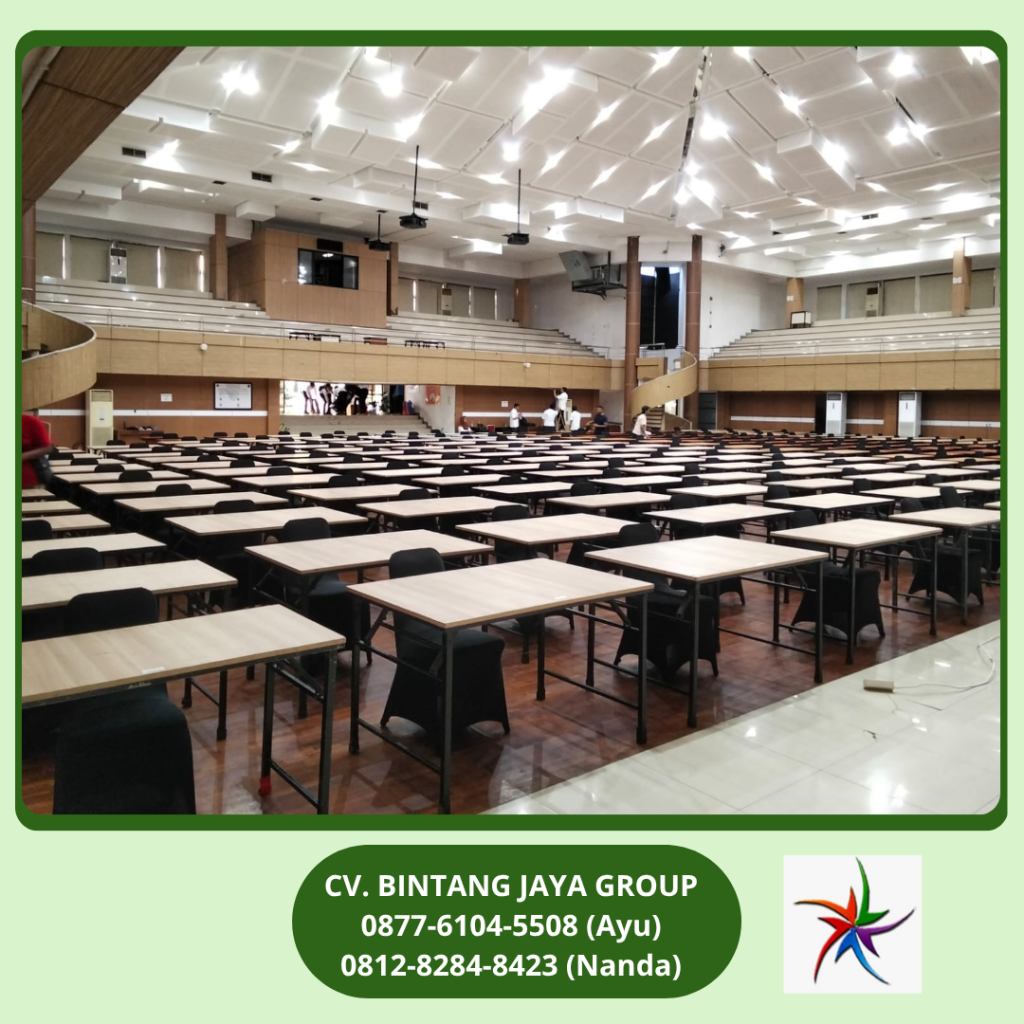 Sewa Meja Test,Meja HPL,Kursi Futura Event PKN Stan Jakarta