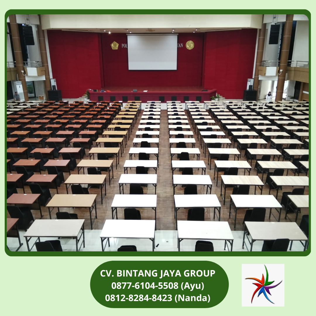Sewa Meja Test,Meja HPL,Kursi Futura Event PKN Stan Jakarta