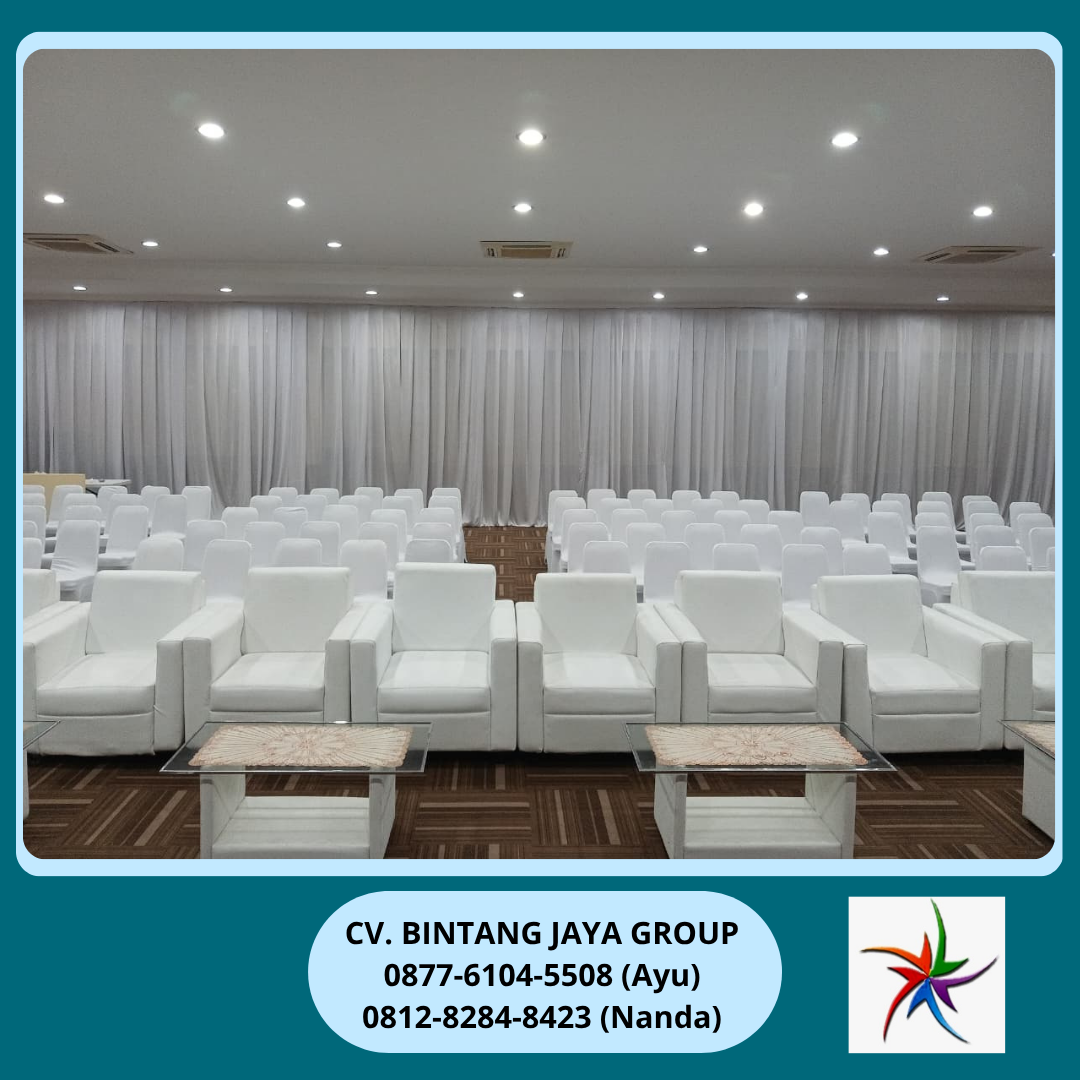 Sewa Sofa Putih,Kursi Futura Cover Putih Ketat Depok