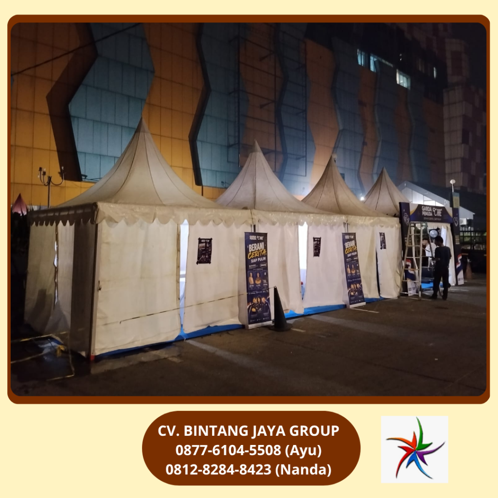 Sewa Tenda Sarnafil Atau Tenda Kerucut Blok M Jakarta