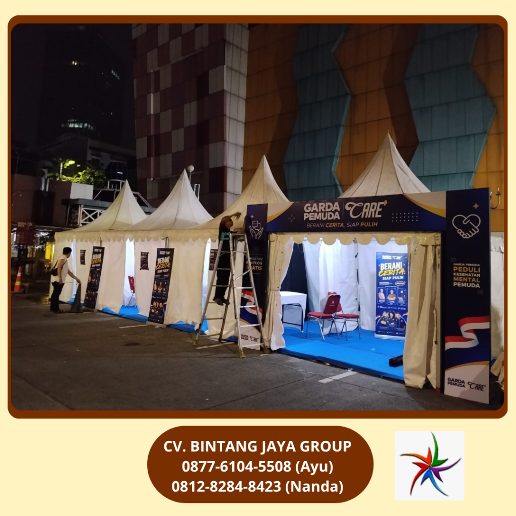 Sewa Tenda Sarnafil Atau Tenda Kerucut Blok M Jakarta