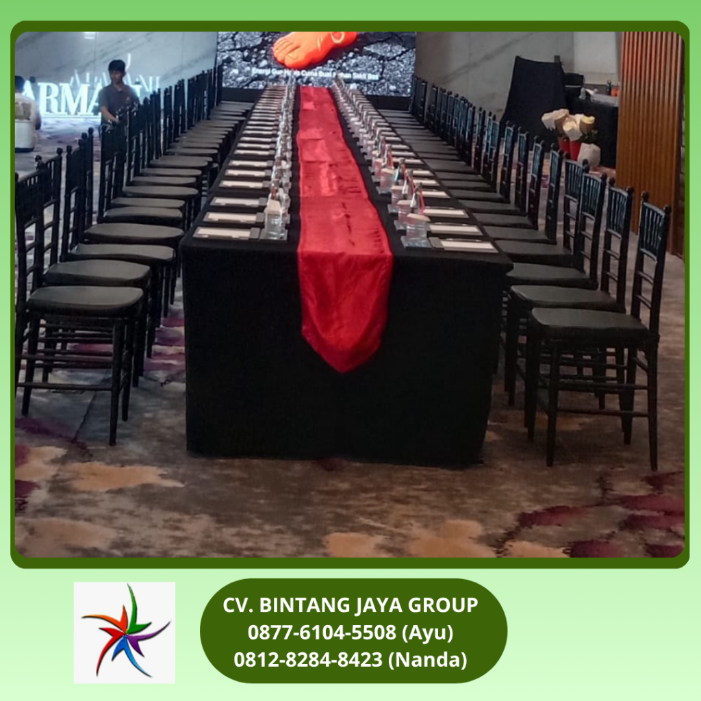 Kursi Tiffany Hitam Event Hotel Westin Kuningan 0877-6104-5508