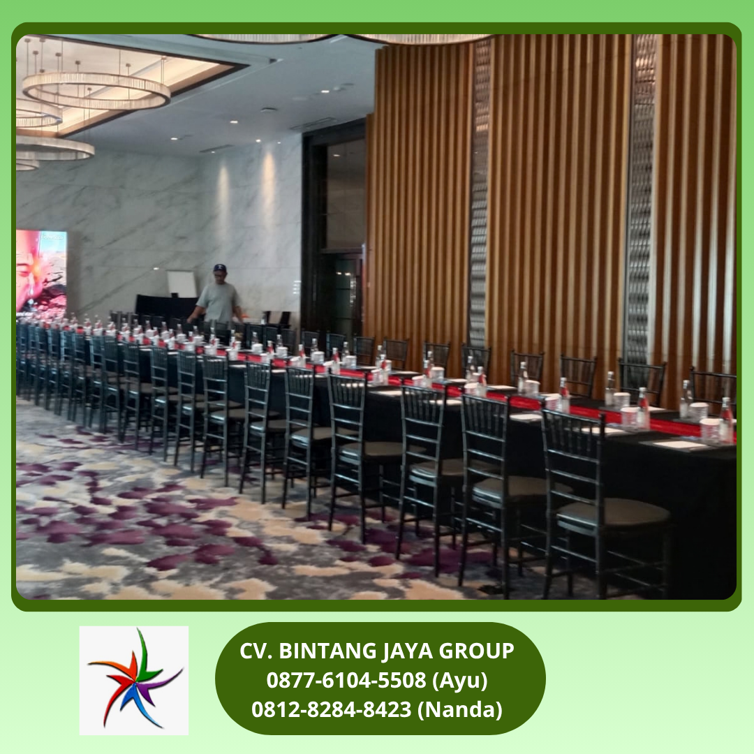 Kursi Tiffany Hitam Event Hotel Westin Kuningan 0877-6104-5508