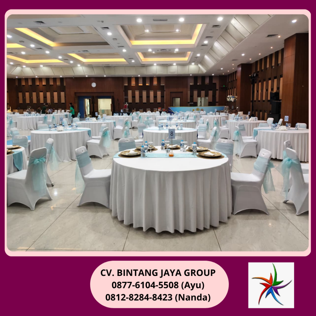 Rental Kursi,Round Table Plus Cover Bareskrim Polri 0877-6104-5508