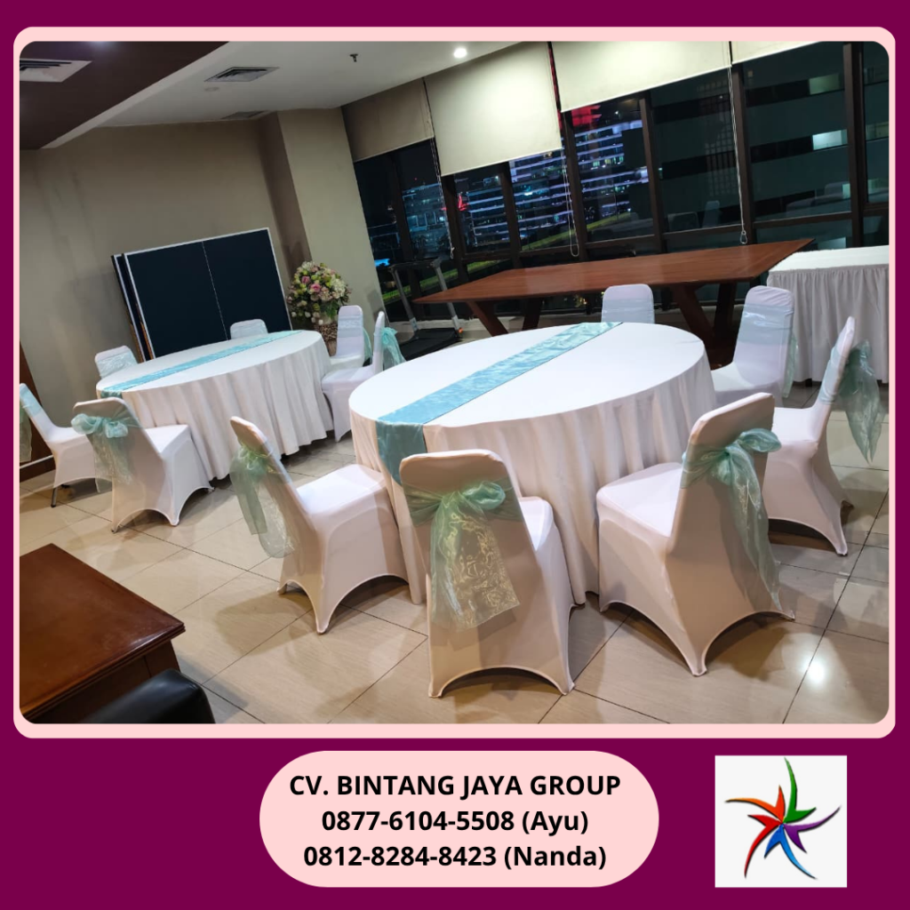 Rental Kursi,Round Table Plus Cover Bareskrim Polri 0877-6104-5508
