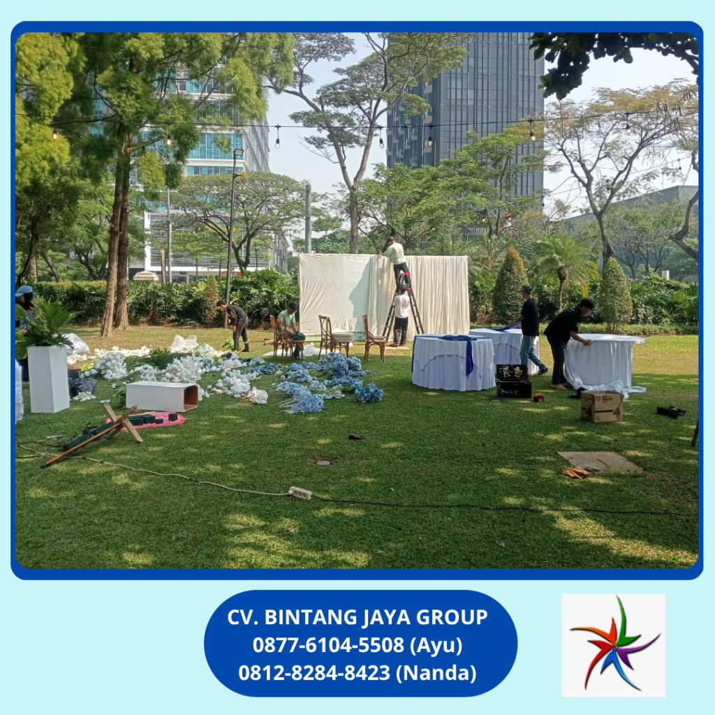 Rental Lampu Taman Dan Meja Bulat Alam Sutera 0878-8012-5555