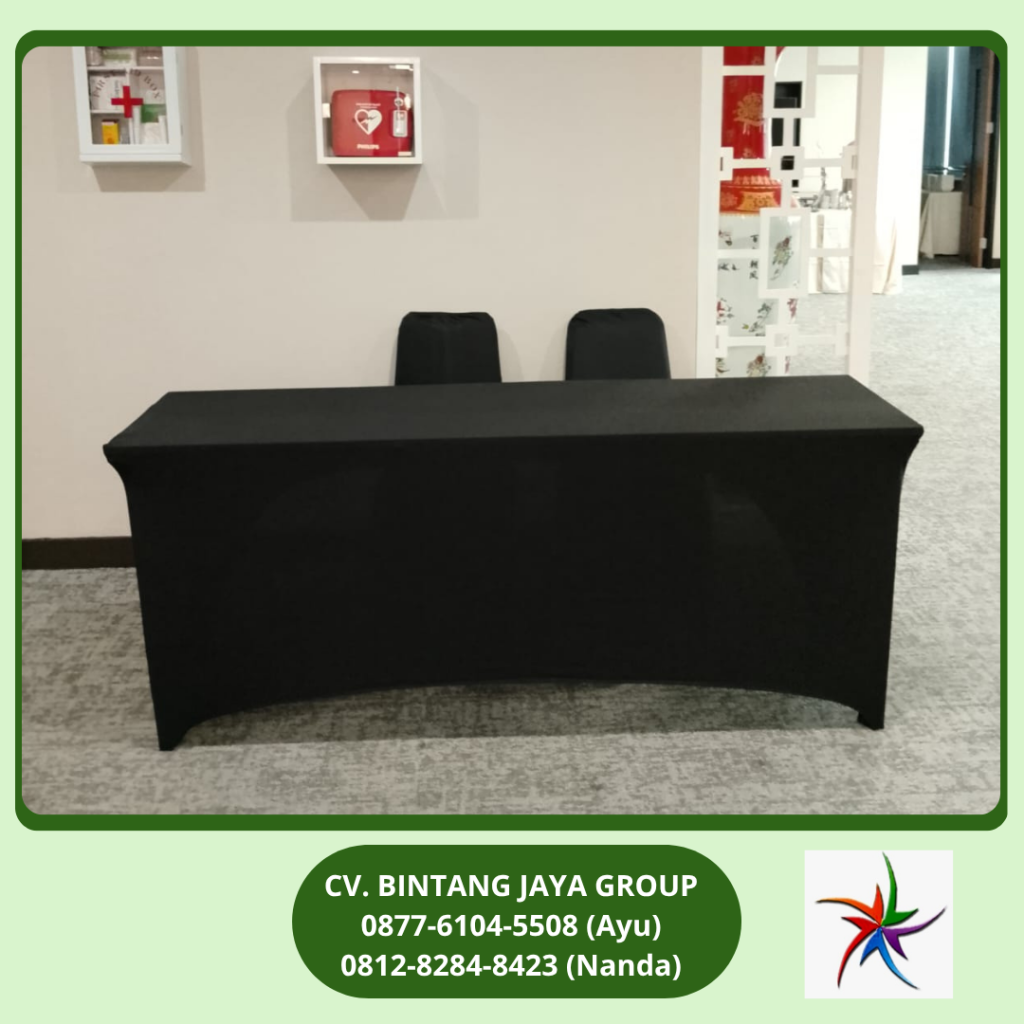 Rental Meja IBM Taplak Hitam Jakarta 0819-4713-6526