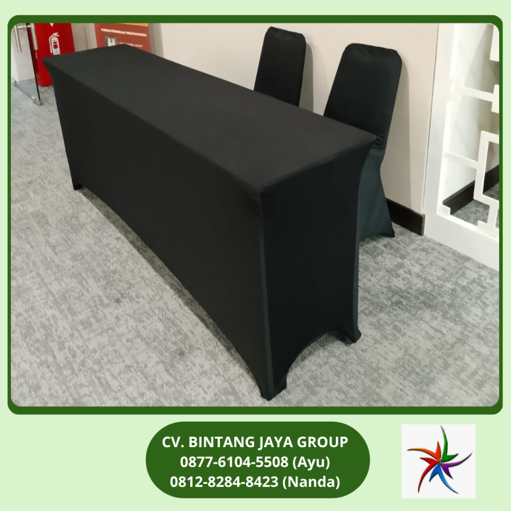 Rental Meja IBM Taplak Hitam Jakarta 0819-4713-6526