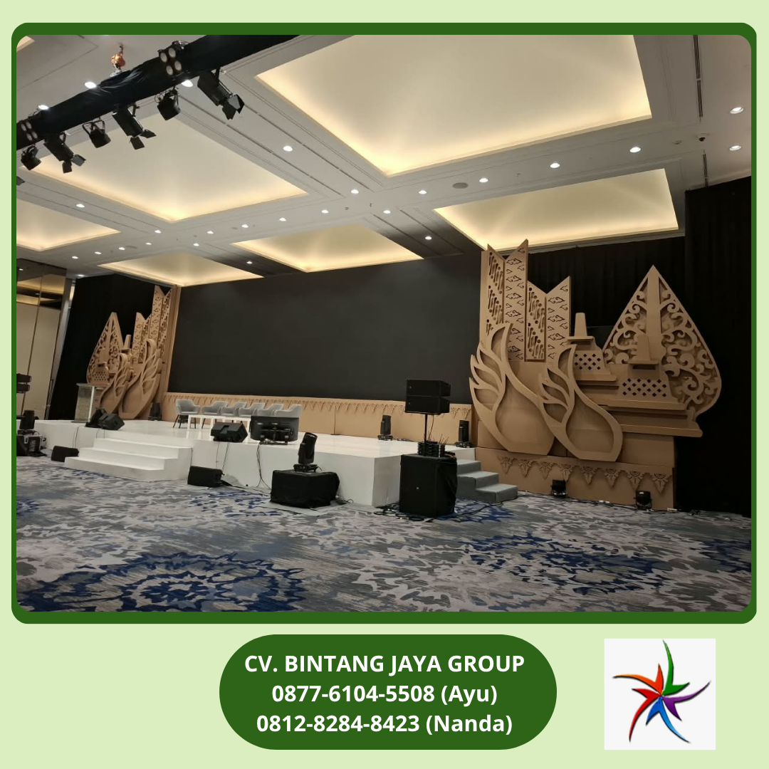 Rental Tirai Penutup Dinding Warna Hitam Jakarta 0812-8284-8423