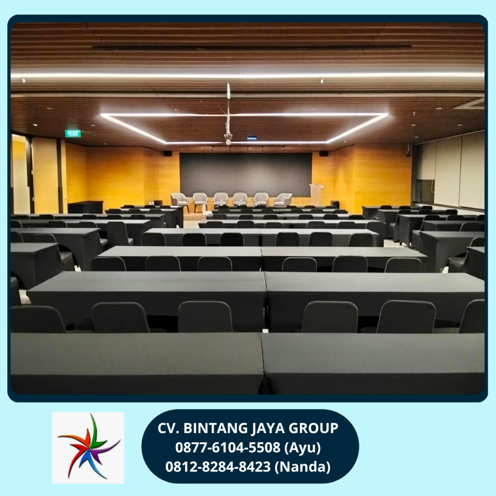 Sewa Meja Ibm,Kursi Full Cover Hitam Jakarta 0812-8284-8423