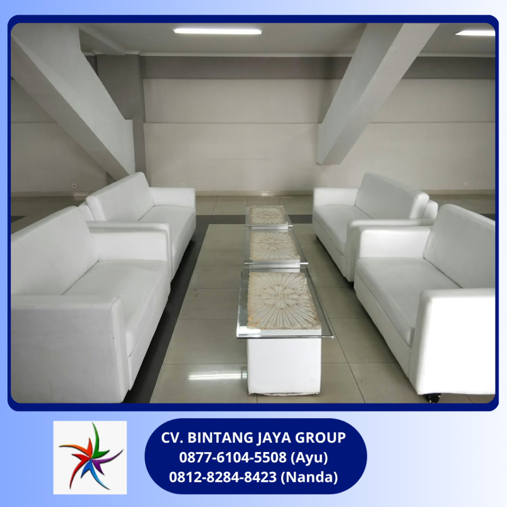 Sewa Sofa Double Putih Stadion Patriot Bekasi 0812-8284-8423