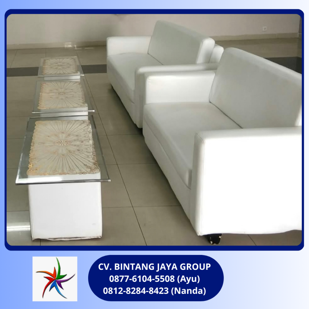 Sewa Sofa Double Putih Stadion Patriot Bekasi 0812-8284-8423