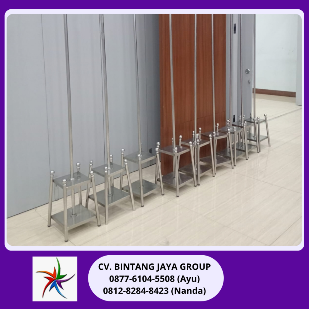 Sewa Tiang Bendera VIP Stainless Jaksel 0877-6104-5508