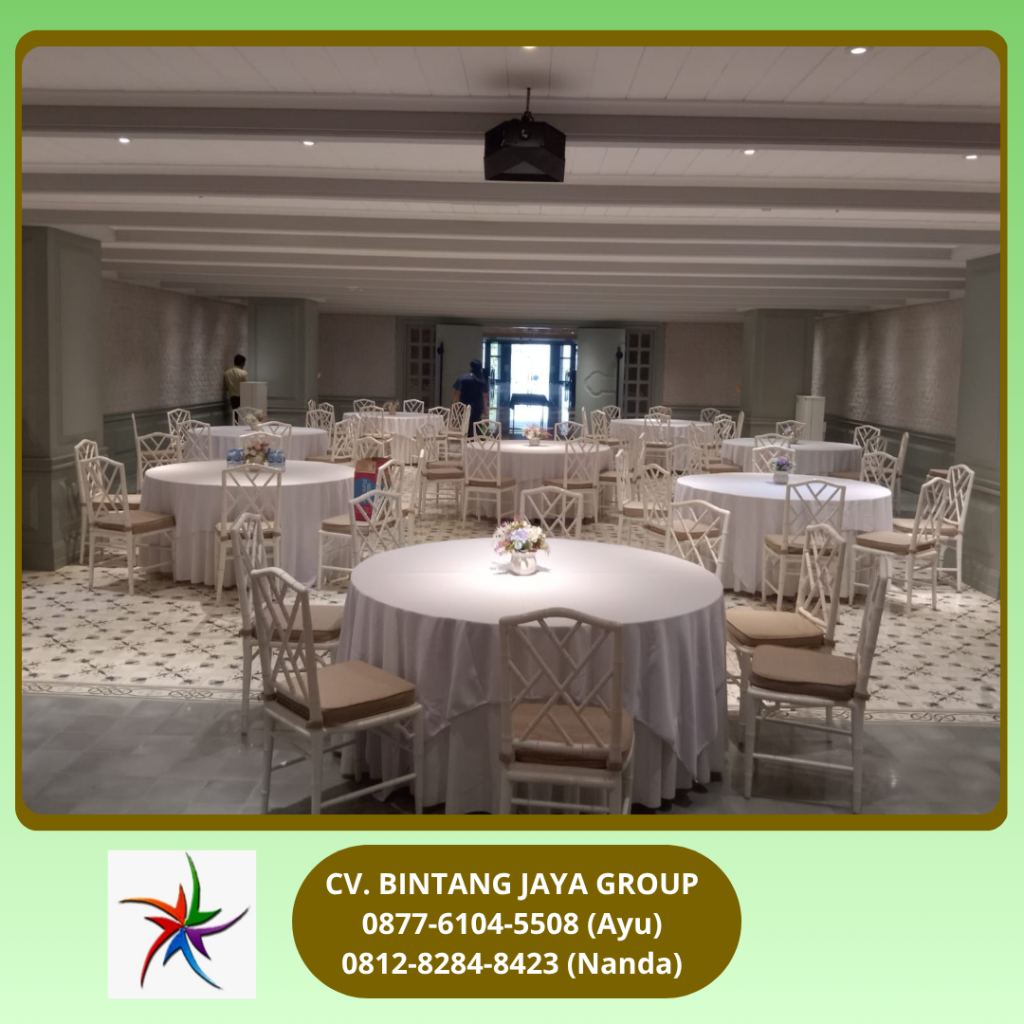 Sewa Meja Bulat,Bunga Sintetis,Alat Catering Jakarta 0812-8284-8423