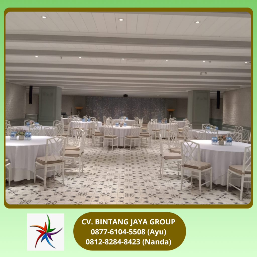 Sewa Meja Bulat,Bunga Sintetis,Alat Catering Jakarta 0812-8284-8423
