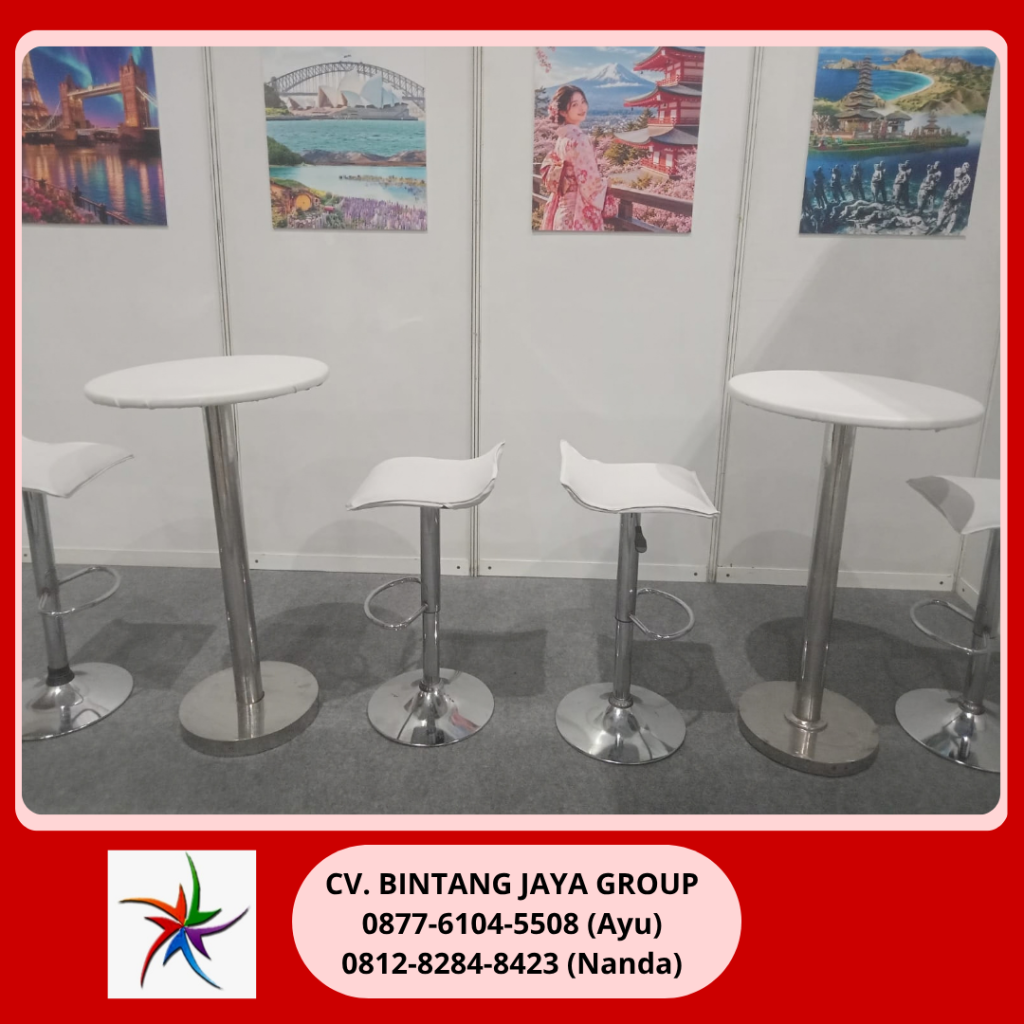 Sewa Meja Dan Kursi Bar Kotak Putih Jakarta 0877-6104-5508