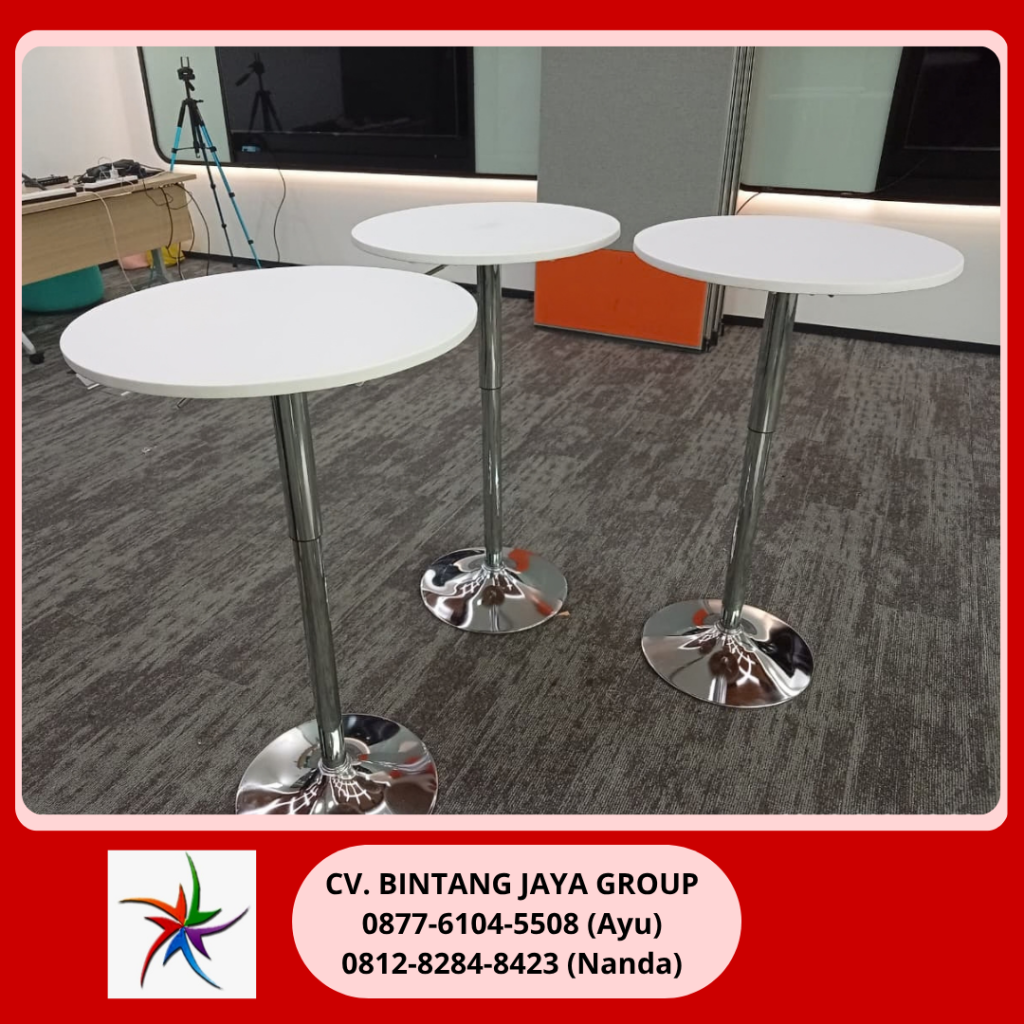 Sewa Meja Dan Kursi Bar Kotak Putih Jakarta 0877-6104-5508