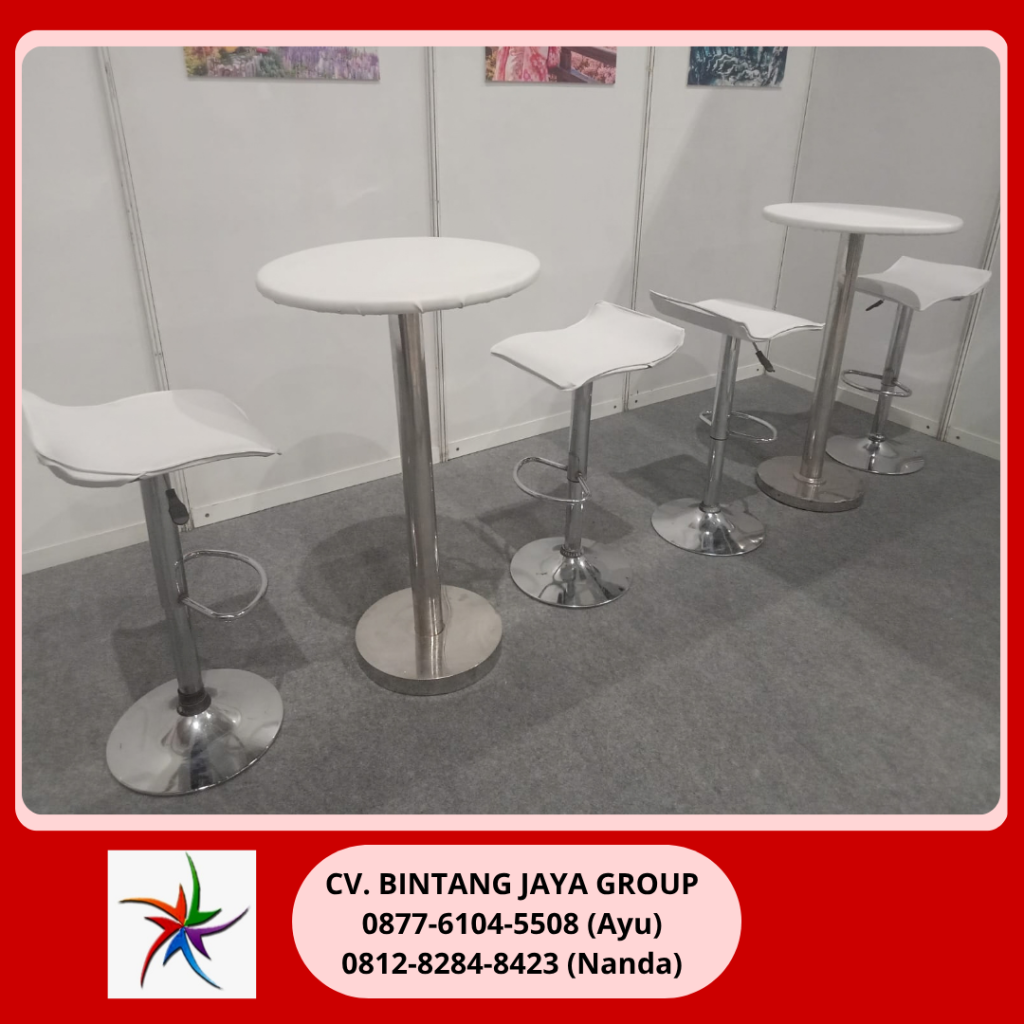 Sewa Meja Dan Kursi Bar Kotak Putih Jakarta 0877-6104-5508