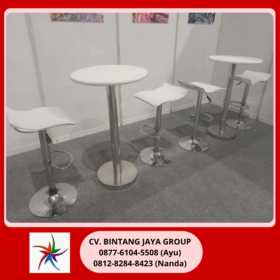 Sewa Meja Dan Kursi Bar Kotak Putih Jakarta 0877-6104-5508