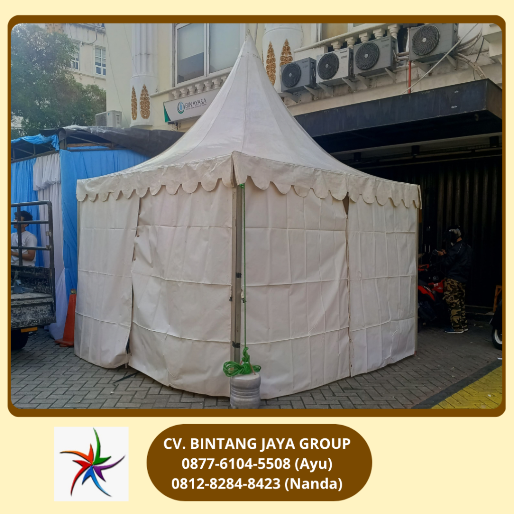 Sewa Tenda Sarnafil Atau Tenda Kerucut Cileungsi Bogor 0878-8012-5555